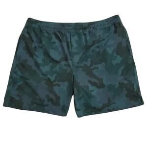 Chubbies (Mens 2XL) Quest Camouflage Compression Lined‎ Green Shorts Drawstring